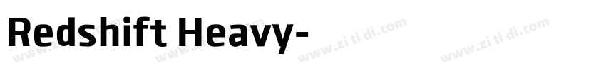Redshift Heavy字体转换